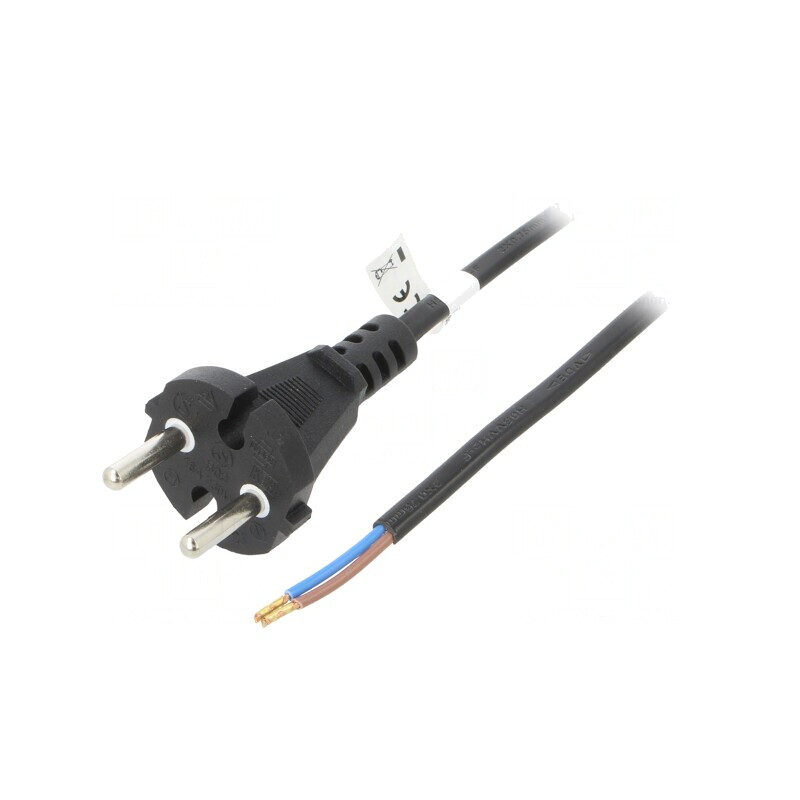 Cablu Alimentare PVC 7.5m Negru 16A 250V | Electronic-mag.ro | Componente Electronice