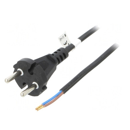 Cablu Alimentare PVC 7.5m Negru 16A 250V | Electronic-mag.ro | Componente Electronice