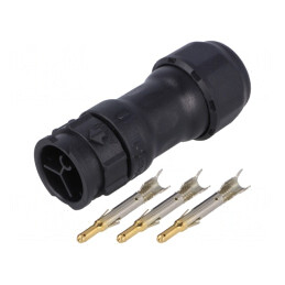 Conector circular mufă pe cablu 3 PIN X-Lok | Electronic-mag.ro | Componente Electronice
