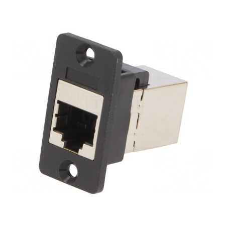Adaptor SLIM Cat 6 Ecranat 8p8c 29mm Plastic | Electronic-mag.ro | Componente Electronice