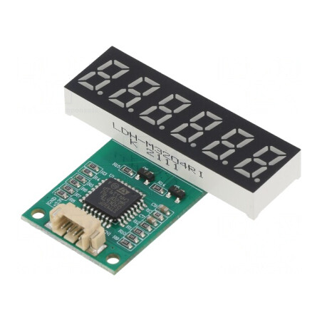 Afișaj LED 7 Segmente 8mm 6 Digiti Roșu | Electronic-mag.ro | Componente Electronice