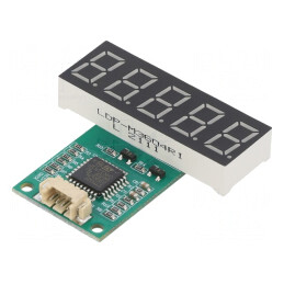 Afișaj LED 7 Segmente 8mm 5 Digiti Roșu | Electronic-mag.ro | Componente Electronice
