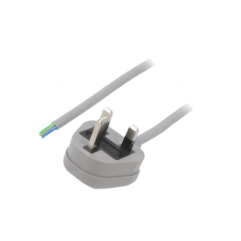 Cablu PVC 5m Gri 13A 250V 3x1mm2 BS 1363 | Electronic-mag.ro | Componente Electronice Cablu PVC 5m Gri 13A 250V 3x1mm2 BS 1363 | Electronic-mag.ro | Componente Electronice