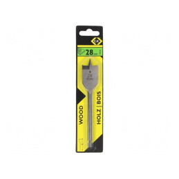 Burghiu Lemn 28mm HSS 160mm Flat | Electronic-mag.ro | Componente Electronice