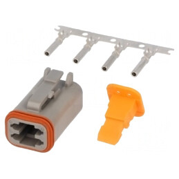 Conector DT Mamă 4-Pin Crimpat pentru Cablu-Cablu
