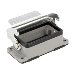 Carcasă conectori HDC 10B cu clichet drept | Electronic-mag.ro | Componente Electronice