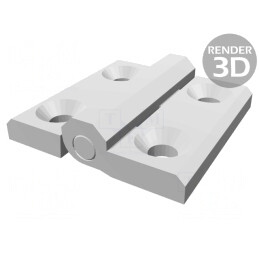 Balama Tehnopolimer PA Albă 60mm | Electronic-mag.ro | Componente Electronice