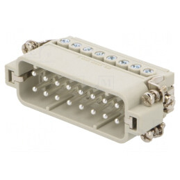 Conector HDC Inserturi Contact Tată 16A 16P | Electronic-mag.ro | Componente Electronice