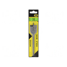 Burghiu Lemn 32mm HSS Flat 160mm | Electronic-mag.ro | Componente Electronice