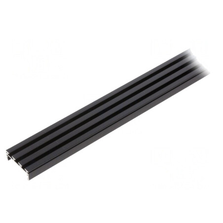 Profil Aluminiu Negru 1m pentru Module LED | Electronic-mag.ro | Componente Electronice