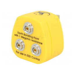 Fişă de împământare ESD 1MΩ cu Ştecher UK 10mm | Electronic-mag.ro | Componente Electronice