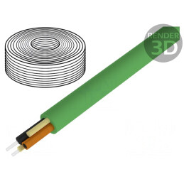 Cablu: cu fibră optică, cu polimer; HITRONIC® POF; Øcablu: 7,8mm