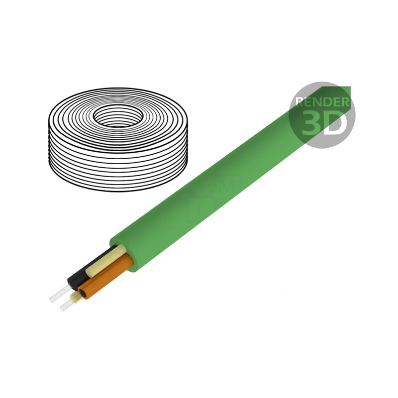 Cablu fibră optică HITRONIC® POF 7,8mm | Electronic-mag.ro | Componente Electronice