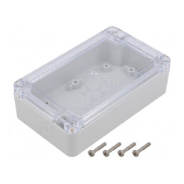 Carcasă Universală cu Bucșă din Alamă 75x125x37 mm | Electronic-mag.ro | Componente Electronice