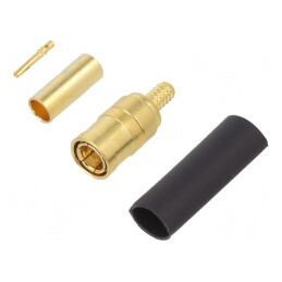 Soclu SMB Mamă 50Ω PTFE Aurit | Electronic-mag.ro | Componente Electronice