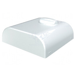 Carcasă montare pe perete ABS albă 80x80x25mm | Electronic-mag.ro | Componente Electronice