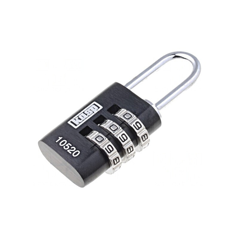 Lacăt cu cifru aluminiu 22mm  | Electronic-mag.ro | Componente Electronice