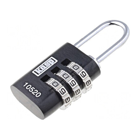 Lacăt cu cifru aluminiu 22mm  | Electronic-mag.ro | Componente Electronice