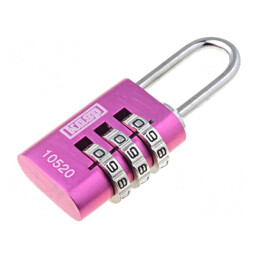Lacăt cu cifru aluminiu 22mm | Electronic-mag.ro | Componente Electronice