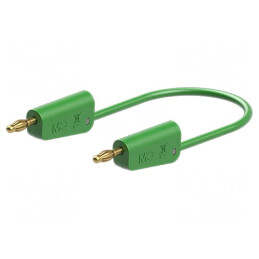 Cablu de măsurare 1m verde 60VDC 30VAC 32A PVC | Electronic-mag.ro | Componente Electronice