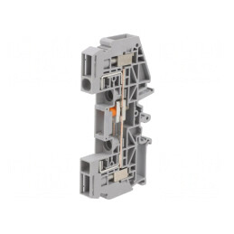 Conector de Îmbinare Șine 6mm2 cu 2 Borne Gri 8,2mm | Electronic-mag.ro | Componente Electronice