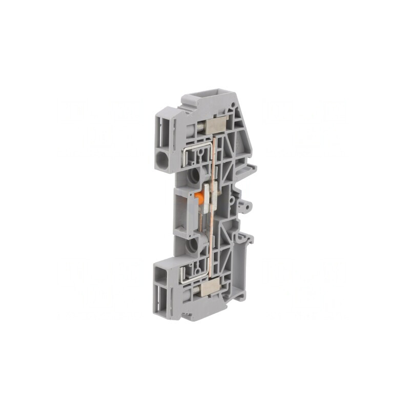 Conector de Îmbinare Șine 6mm2 cu 2 Borne Gri 8,2mm | Electronic-mag.ro | Componente Electronice