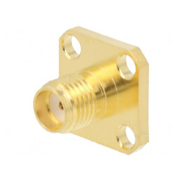 Soclu SMA Mamă Drept Aurit 50Ω | Electronic-mag.ro | Componente Electronice