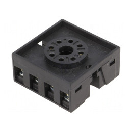 Stativ pentru relee PIN 8 pentru șină DIN | Electronic-mag.ro | Componente Electronice