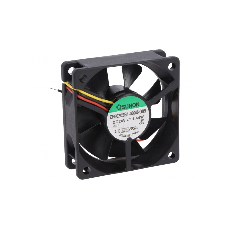 Ventilator DC Axial 24V 60x60x20mm 39m3/h 34dBA | Electronic-mag.ro | Componente Electronice