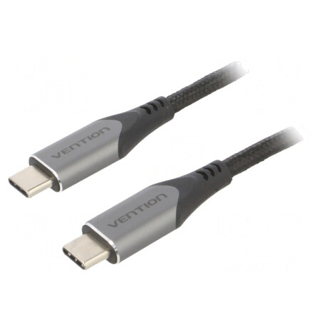 Cablu USB-C 3.1 Negru 1.5m 5Gbps | Electronic-mag.ro | Componente Electronice