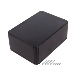 Carcasă universală 125x175x70mm Ritec ABS neagră | Electronic-mag.ro | Componente Electronice