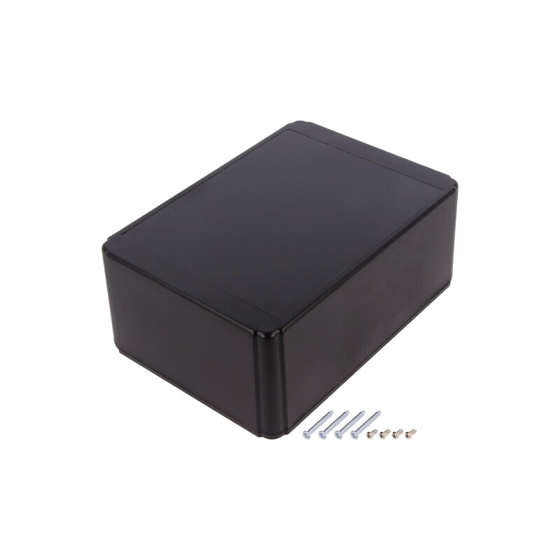 Carcasă universală 125x175x70mm Ritec ABS neagră | Electronic-mag.ro | Componente Electronice