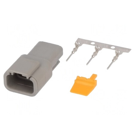 Conector DTM 3 Pini Crimpat Mufă Cablu-Cablu | Electronic-mag.ro | Componente Electronice