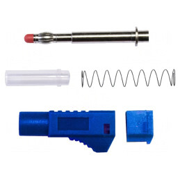 Mufă Banană 4mm Albastră 45A | Electronic-mag.ro | Componente Electronice