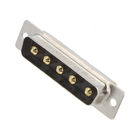 Mufă D-Sub 5 PIN THT pentru PCB 240V | Electronic-mag.ro | Componente Electronice