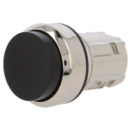 Comutator Negru 22mm Acţionare prin Apăsare | Electronic-mag.ro | Componente Electronice
