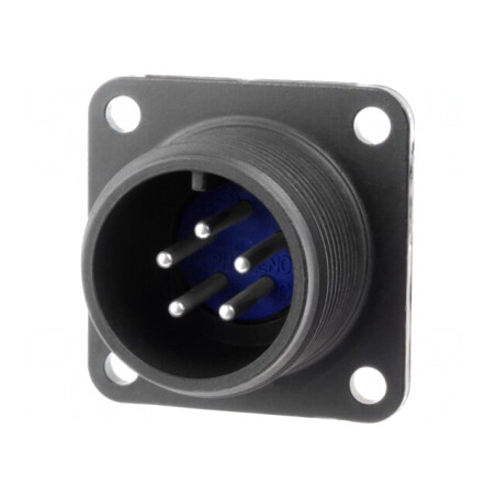 Conector circular 14S din aluminiu negru 97-3102A-14S-5P | Electronic-mag.ro | Componente Electronice