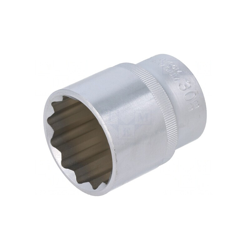 Tubulară 12-puncte 1/2 30mm oțel crom-vanadium | Electronic-mag.ro | Componente Electronice