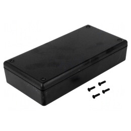 Carcasă universală ABS neagră 85x170x35mm | Electronic-mag.ro | Componente Electronice