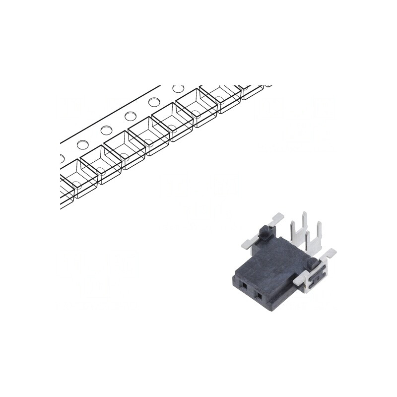 Conector PCB-PCB mamă 2 pini 2,54mm har-flex® Power | Electronic-mag.ro | Componente Electronice