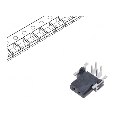 Conector PCB-PCB mamă 2 pini 2,54mm har-flex® Power | Electronic-mag.ro | Componente Electronice