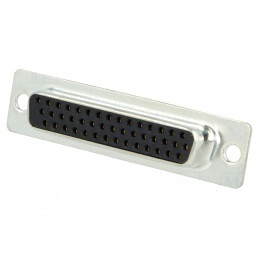 Mufă D-Sub HD 44-PIN Mamă Neagră pentru Lipire pe Cablu | Electronic-mag.ro | Componente Electronice