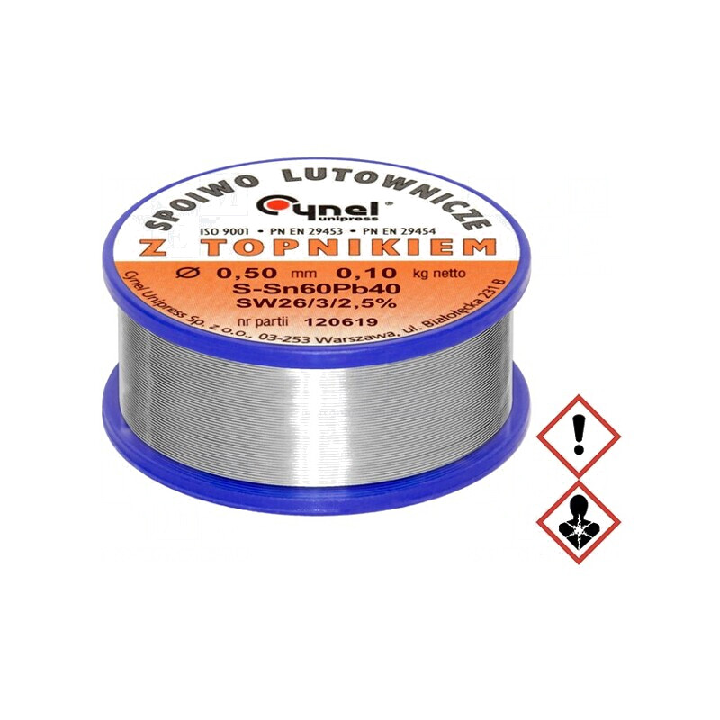 Sârmă de lipit cu plumb 0,5mm 0,1kg 190°C | Electronic-mag.ro | Componente Electronice Sârmă de lipit cu plumb 0,5mm 0,1kg 190°C | Electronic-mag.ro | Componente Electronice