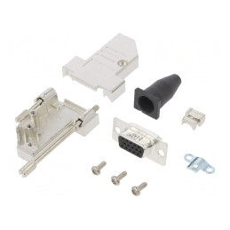 Conector D-Sub HD 15-Pin Mamă Unghi 45° Lipire Gold | Electronic-mag.ro | Componente Electronice