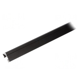 Profil aluminiu negru 1m pentru module LED 45° | Electronic-mag.ro | Componente Electronice