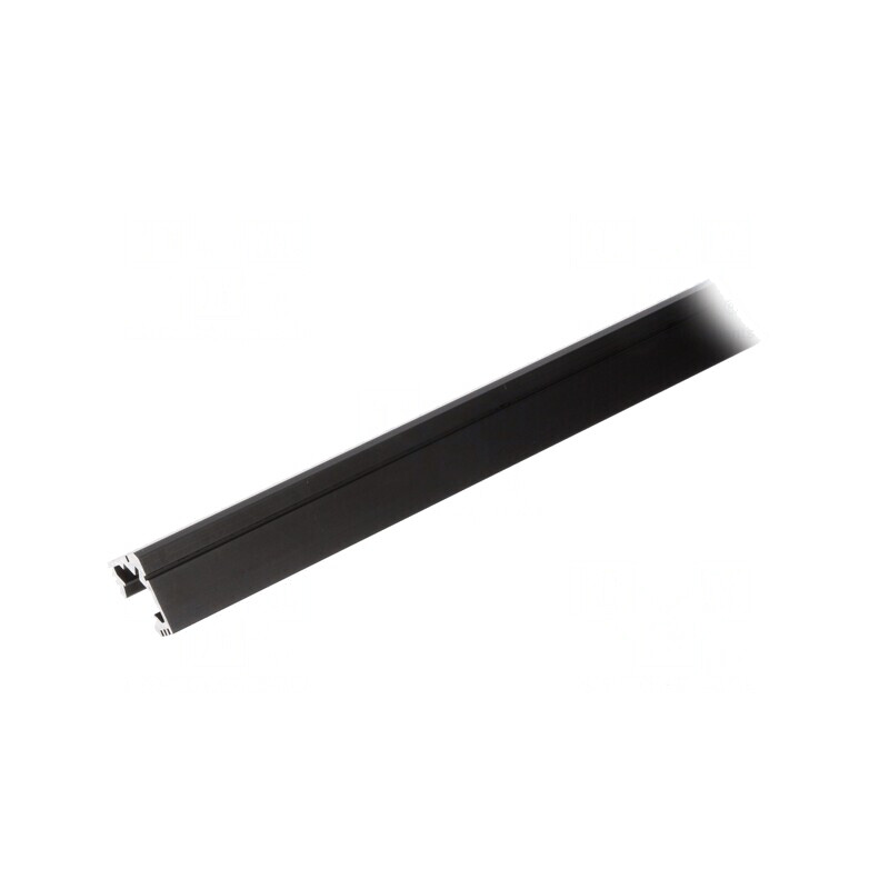 Profil aluminiu negru 1m pentru module LED 45° | Electronic-mag.ro | Componente Electronice