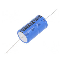 Condensator electrolitic THT 2,2mF 40VDC Ø21x38mm ±20% | Electronic-mag.ro | Componente Electronice