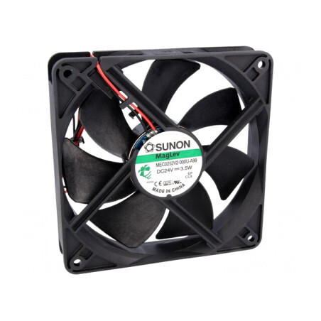 Ventilator Axial 24V DC 120x120x25mm 158m3/h 40.5dBA | Electronic-mag.ro | Componente Electronice