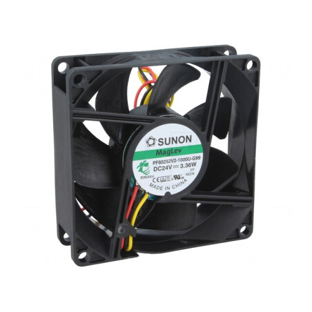 Ventilator axial DC 24V 80x80x25mm | Electronic-mag.ro | Componente Electronice