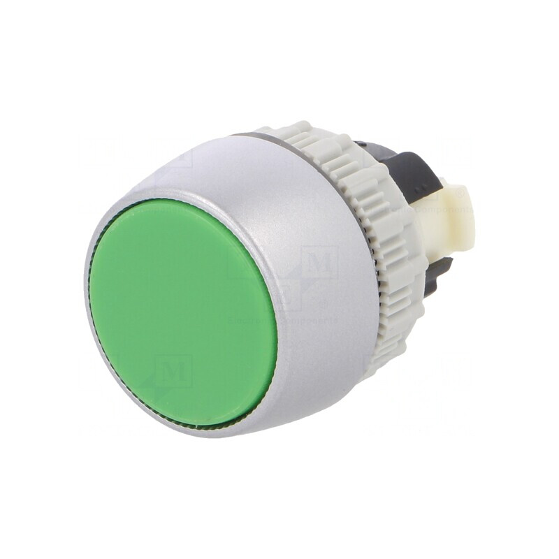 Comutator cu apăsare 22mm verde IP65 | Electronic-mag.ro | Componente Electronice